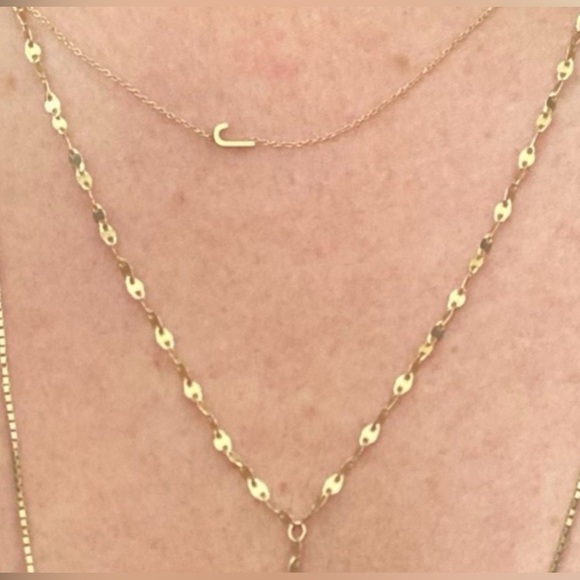 Celebrity Stylist Designed 14k Gold Minimalist Lariat Necklace Fine Jewelry - Picture 11 of 11